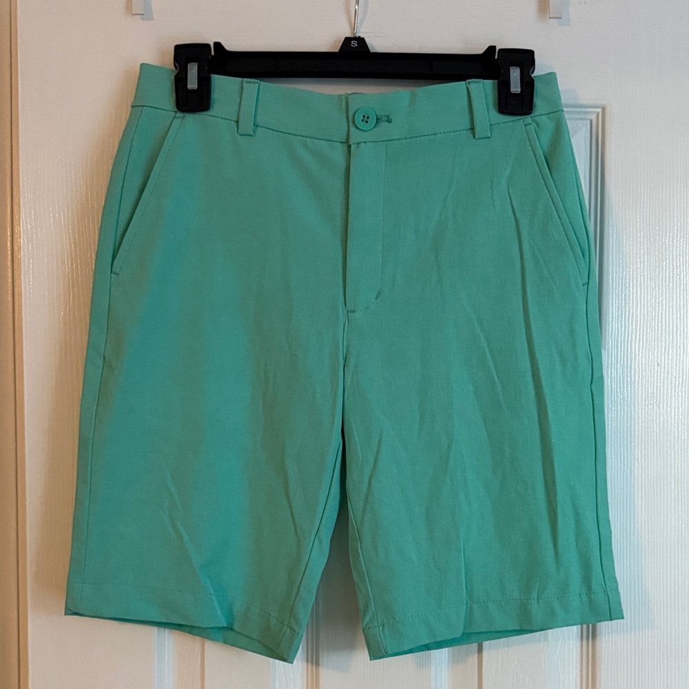 Vineyard Vines Boys Green Performance Shorts Size 14